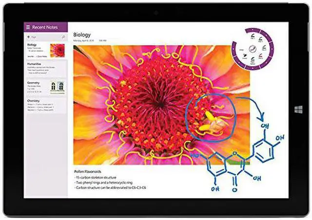 Alt view image 4 of 5 - Microsoft Surface 3 (7G5-00001) - 10.8" 2GB, 64GB Wi-Fi Silver Grade A