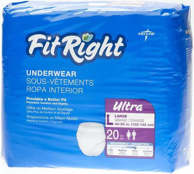 Main image of FitRight Ultra Protective Underwear,Large - 80 Each