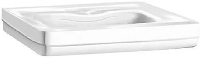 Main image of Porcher 04268-00.001 Lutezia/Pomezia 27-1/2" White Pedestal Sink Top with 8" Centers for use with Porcher Items 21410 & 05550