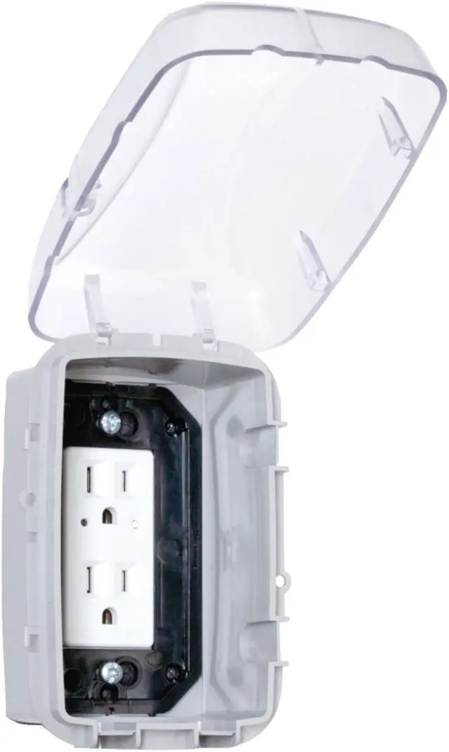 Alt view image 2 of 5 - INTERMATIC WP3100C Weatherproof Cover, Switch Box Type, 1 Gang, UV Stabilized