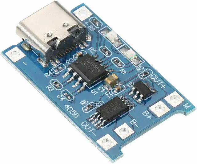 Alt view image 3 of 7 - 2pcs TP4056 5V 1A USB Type-C 18650 Lithium Battery Charging and Protection Board
