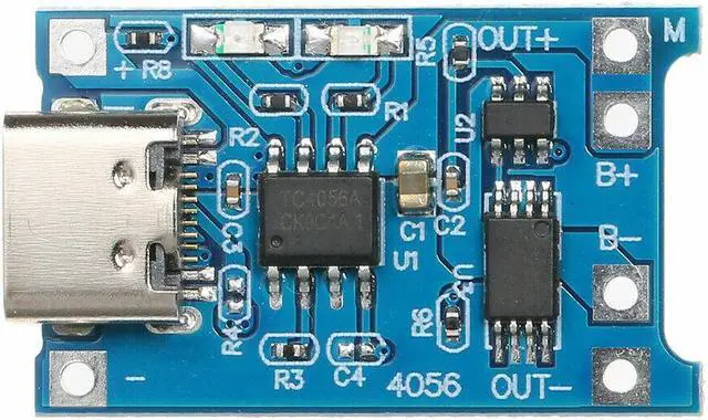 Alt view image 4 of 7 - 2pcs TP4056 5V 1A USB Type-C 18650 Lithium Battery Charging and Protection Board
