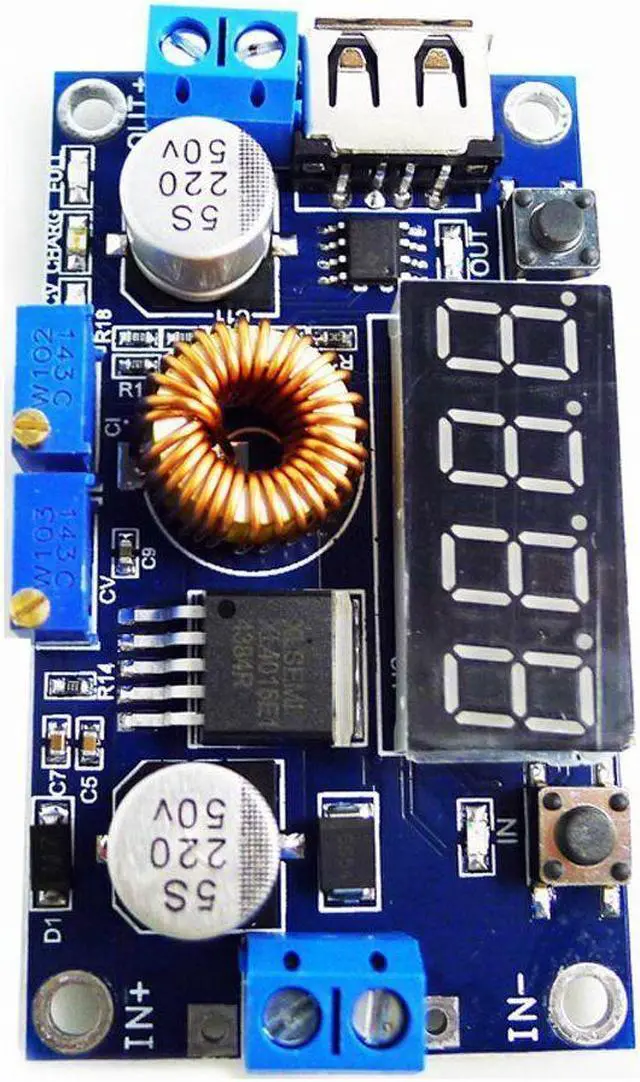 Alt view image 2 of 3 - XL4015 5A DC Buck Step Down Power Converter Voltage Current & LED Voltmeter USB