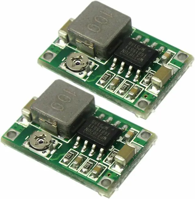 Main image of 2pcs Mini360 3A DC Voltage Step Down Power Converter Buck Module 3.3V 5V 9V 12V