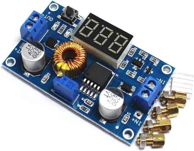 Alt view image 5 of 6 - Buck Step-down LM2596 Power Converter Module DC 4-38V to 1.25-36V LED Voltmeter