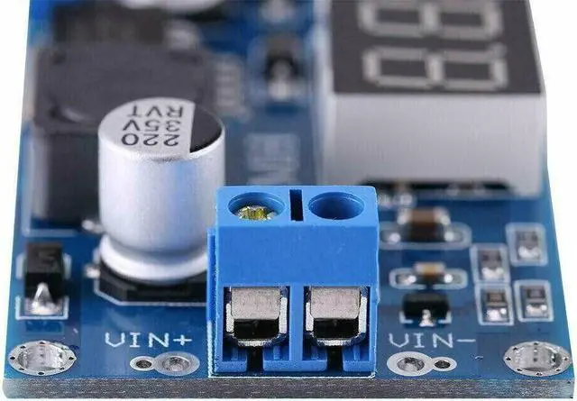 Alt view image 5 of 7 - XL6009 LED DC-DC 4.5-32V to 5-35V Voltage Step Up Adjustable Boost w/ Voltmeter