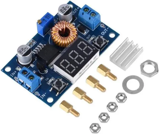 Alt view image 6 of 6 - XL4015 5A DC-DC Buck Step-Down Voltage Converter Module Adjustable Power Regulator Board with LED Voltmeter