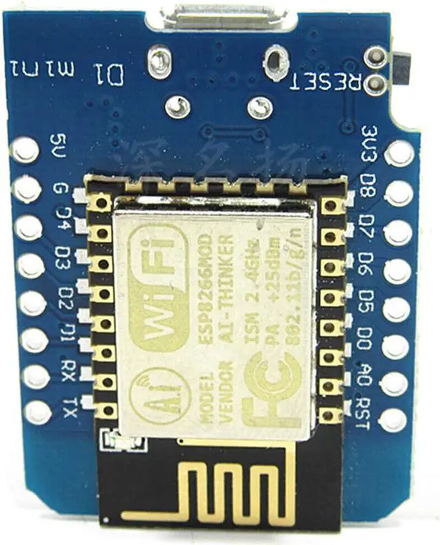 Alt view image 3 of 6 - D1 Mini NodeMCU and Arduino WiFi LUA ESP8266 ESP-12 WeMos Microcontroller
