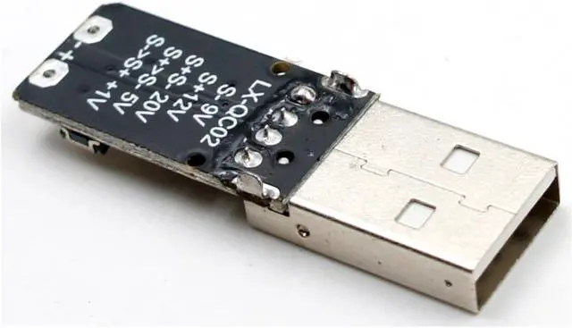 Alt view image 3 of 3 - USB Type-A QC 2.0 3.0 DC Voltage Trigger Module 9V 12V 20V Adjustable