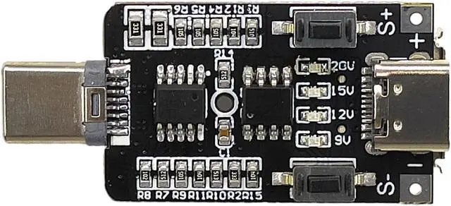 Alt view image 2 of 4 - USB Type C PD Voltage Trigger Test Module 9V 12V 20V Adjustable 5A 100W E-Mark