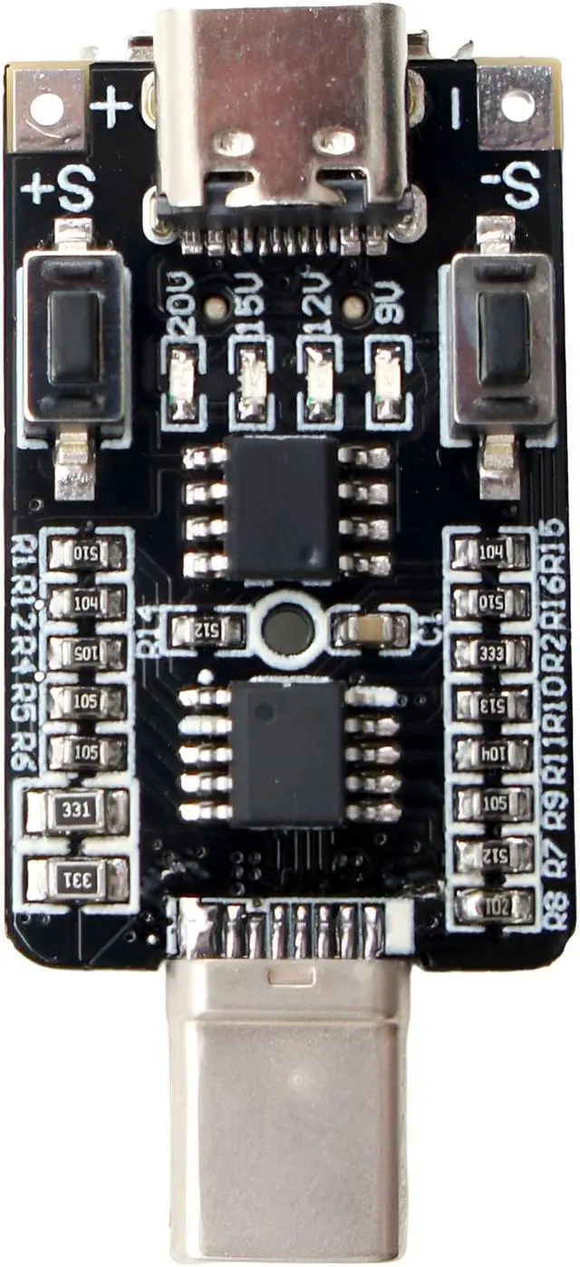 Alt view image 3 of 4 - USB Type C PD Voltage Trigger Test Module 9V 12V 20V Adjustable 5A 100W E-Mark
