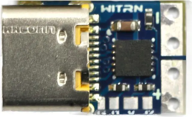 Alt view image 3 of 6 - USB-C PD Type-C DC Fixed Voltage Power Trigger Module 9V 5A Female