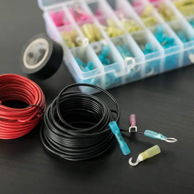 Alt view image 5 of 7 - Heat Shrink Wire Connectors Kit: 270pcs Waterproof Electrical Crimp Terminals for Marine & Automotive Use, Adhesive Lined with Butt Fork Hook Ring & Quick Disconnects