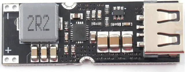 Alt view image 3 of 4 - (2-Pack) JacobsParts 24W USB Fast Charge QC 3.0 Boost Module 3.7V Battery Input 5V 9V 12V Output DIY Power Bank