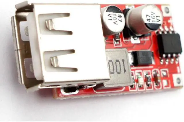 Alt view image 3 of 6 - 15W USB 5V 3A DC Buck Voltage Step-down Module 9V 12V 24V Input DIY Car Charger