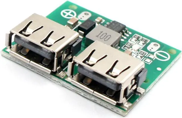 Main image of 15W Dual USB 5V 3A DC-DC Buck Voltage Step-down Charging Module 9V 12V 24V Input