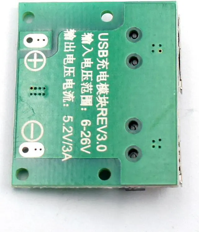 Alt view image 4 of 5 - 15W Dual USB 5V 3A DC-DC Buck Voltage Step-down Charging Module 9V 12V 24V Input