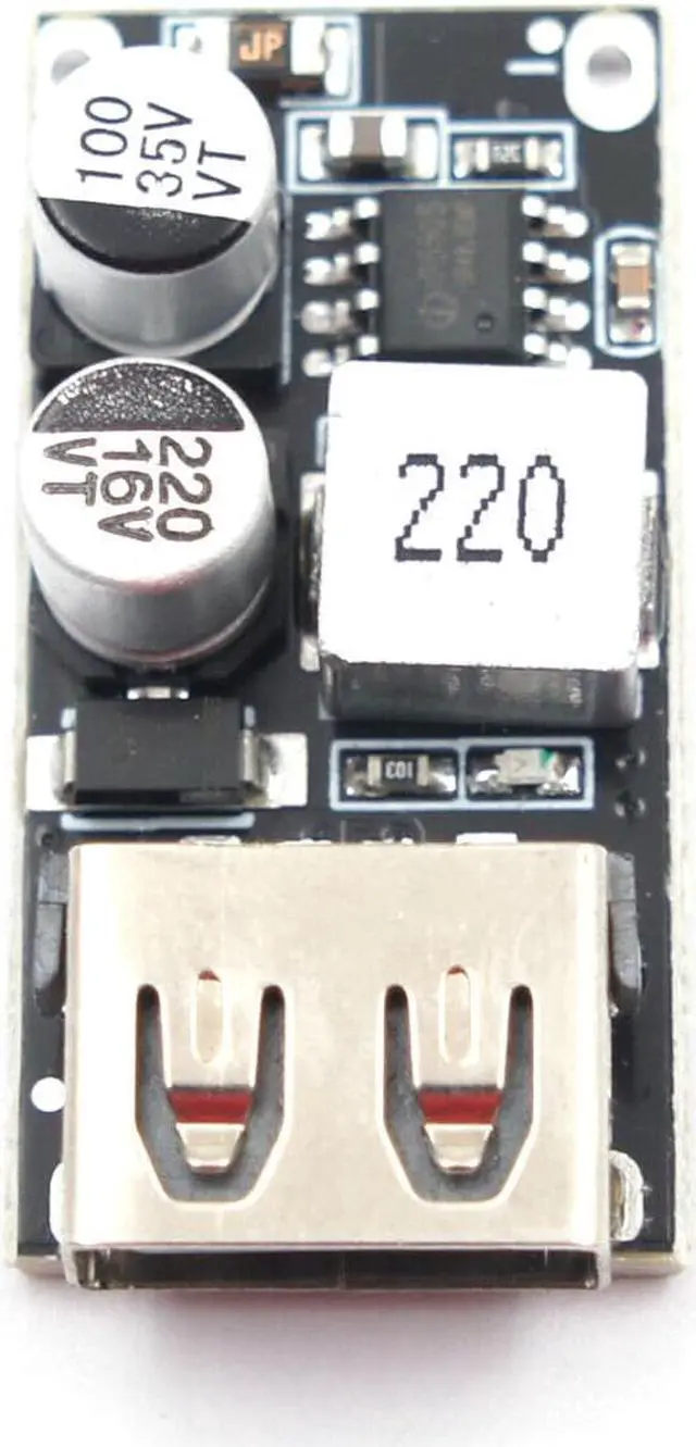 Alt view image 2 of 3 - 24W USB QC 3.0 Fast Charge Step-down Buck Module Power 12V 24V DC Input