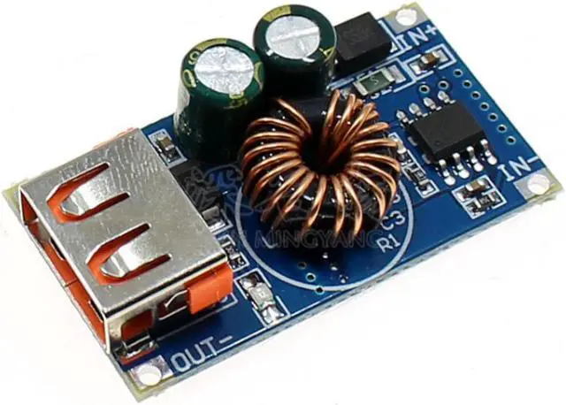 Alt view image 4 of 5 - 24W USB QC 3.0 Fast Charge Step-down Buck Module Power 6-30V DC Input