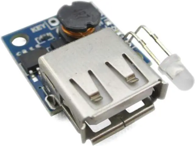 Alt view image 2 of 2 - (5 Pack) JacobsParts DC Boost Module 3V 3.3V 3.7V 4.2V Input 5V 2A USB Output 10W Low Profile