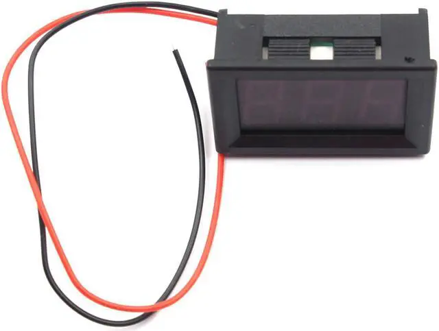 Alt view image 3 of 5 - DC 5-120V 2-Wire Voltmeter 3-Digit LED Display Panel Volt Meter Voltage Tester