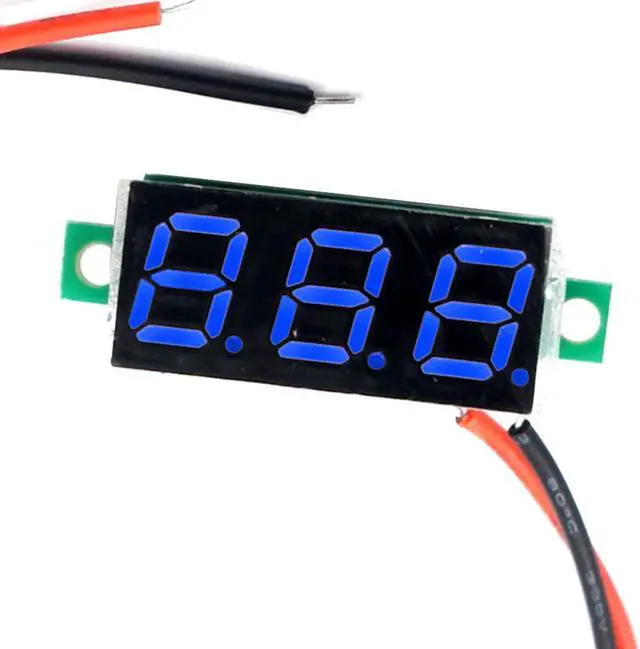 Main image of DC 2.4-30V 2-Wire Voltmeter 3-Digit LED Display Panel Volt Meter Voltage Tester