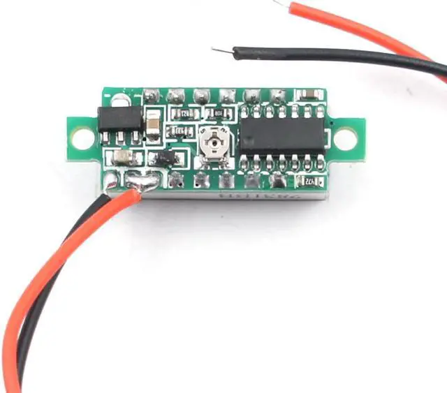 Alt view image 4 of 6 - DC 2.4-30V 2-Wire Voltmeter 3-Digit LED Display Panel Volt Meter Voltage Tester