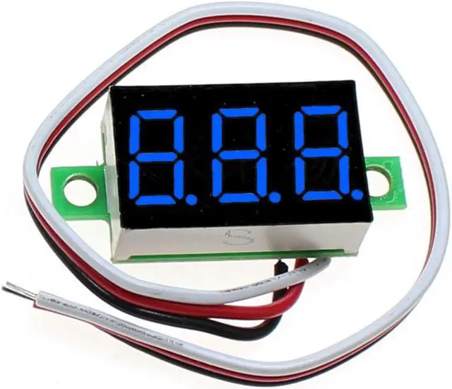 Main image of DC 0-30V 3-Wire Voltmeter 3-Digit LED Display Panel Volt Meter Voltage Tester
