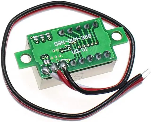 Alt view image 4 of 5 - DC 0-30V 3-Wire Voltmeter 3-Digit LED Display Panel Volt Meter Voltage Tester