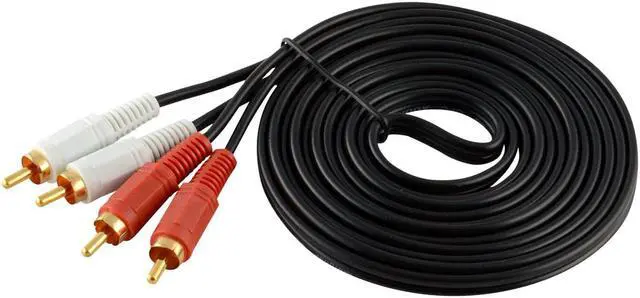 Main image of JacobsParts RCA Stereo Audio Cable, 2 RCA Male to 2 RCA Male (10 Feet / 3 Meters)