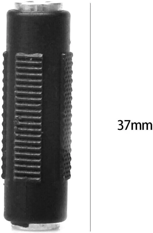 Alt view image 7 of 7 - Stereo 3.5mm Aux Female to Female 1/8" F/F Jack Audio Coupler Adapter Converter