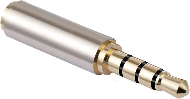 Alt view image 2 of 7 - 3.5mm Male to 2.5mm Female Stereo Mic Audio Headphone Jack Adapter Converter