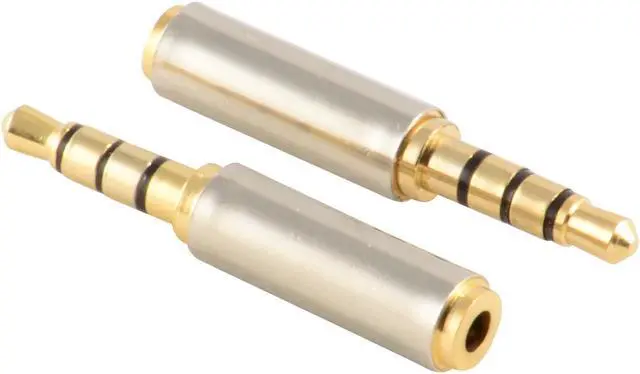 Alt view image 5 of 7 - 3.5mm Male to 2.5mm Female Stereo Mic Audio Headphone Jack Adapter Converter