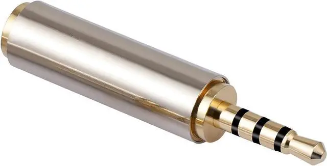 Alt view image 3 of 7 - 2.5mm Male to 3.5mm Female Stereo Mic Audio Headphone Jack Adapter Converter