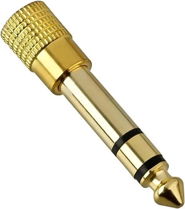 Alt view image 2 of 4 - 6.35mm 1/4" Male to 3.5mm 1/8" Female TRS Stereo Audio Headphone Adapter
