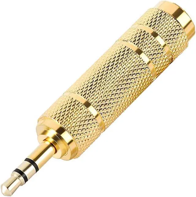Main image of 6.35mm 1/4" Female to 3.5mm 1/8" Male TRS Stereo Audio Headphone Mic Adapter