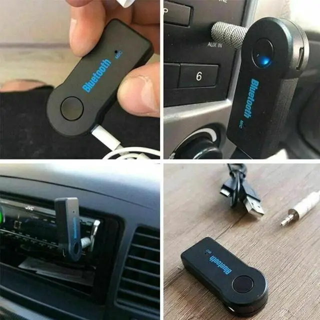 Alt view image 4 of 6 - Wireless Bluetooth Receiver 3.5mm AUX Audio Stereo Music Home Car Adapter Kit