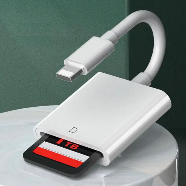 Alt view image 4 of 6 - SD Card Adapter Camera Reader for iPad iPhone 6 6S 7 8 Plus 11 12 Pro X Xs Max
