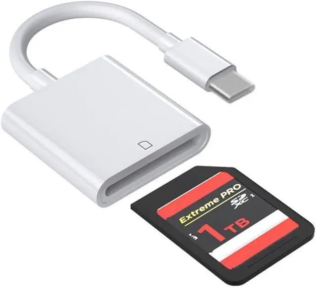 Alt view image 4 of 6 - USB Type C to USB-C OTG Adapter SD Card Reader for Android MacBook Windows