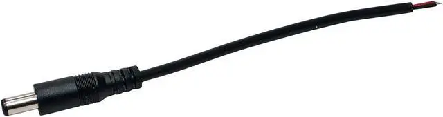 Main image of DC Power Pigtail Male Barrel Plug 6-inch Wire Cable 5.5mm x 2.1mm for 12V Port