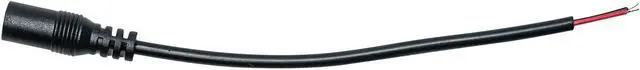 Alt view image 2 of 2 - DC Power Pigtail Female Barrel Jack 6-inch Wire Cable 5.5mm x 2.1mm for 12V Port