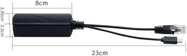 Alt view image 5 of 5 - PoE Splitter 48V to 5V 2.4A Micro-USB Adapter IEEE 802.3af IP Camera Pi & More