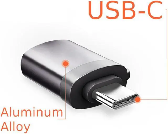 Main image of 2-Pack USB C Adapter Hi-speed OTG USB Type C to USB-A 3.0 Convertor