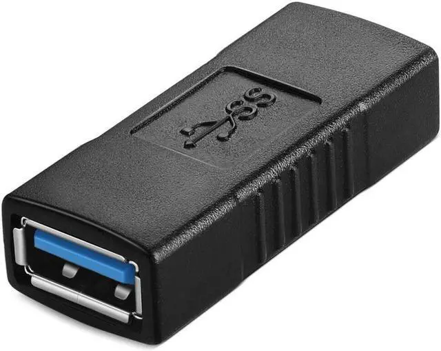 Main image of USB 3.0 Type A Female to Female Extension Connector Adapter F/F, Black