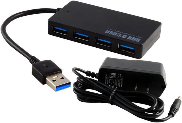 4-Port USB 3.0 Hub 5Gbps Portable Compact Mac Laptop Desktop Splitters - Newegg.com