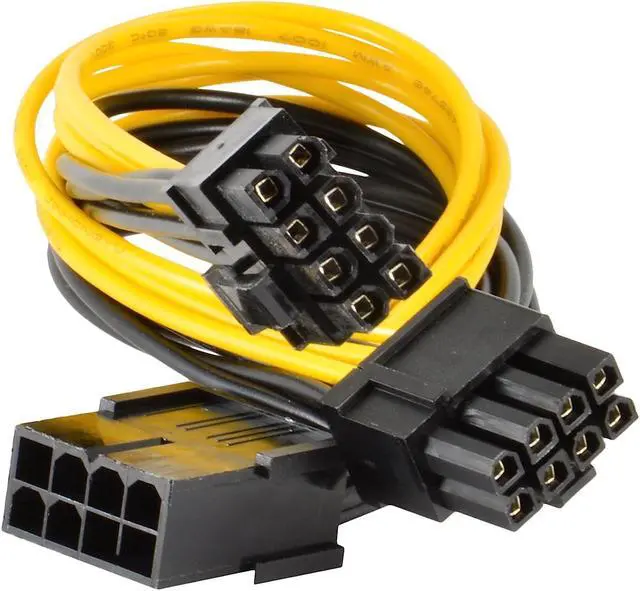 Alt view image 2 of 2 - JacobsParts PCI Express Power Splitter Cable 8-pin to 2X 6+2-pin (6-pin/8-pin) 18 AWG