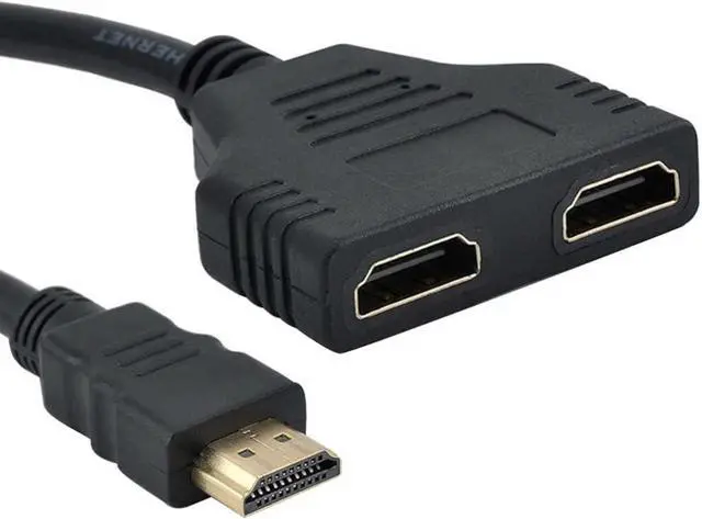 Main image of HDMI Port Splitter Cable Male to Female 1 Input 2 Output Adapter Converter 1080P