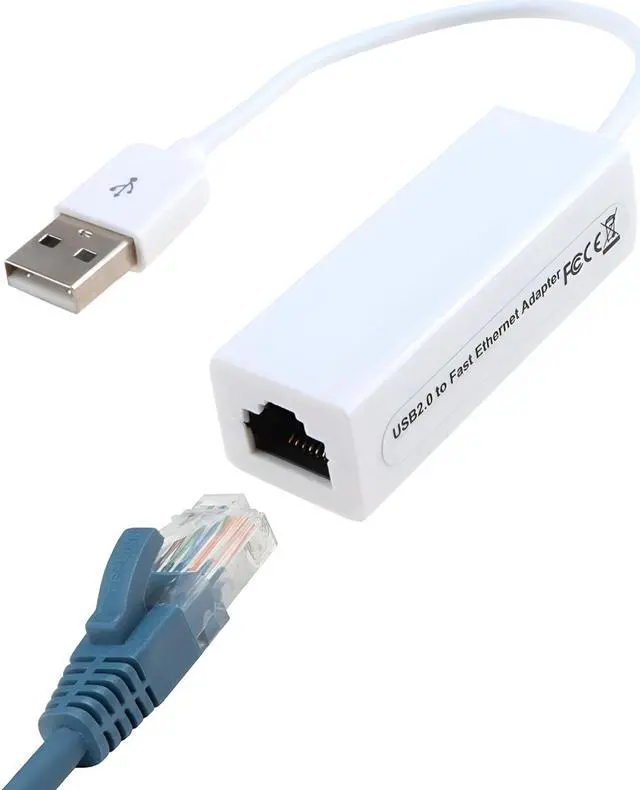 Main image of JacobsParts USB 2.0 Ethernet Network Adapter 100Mbps Wired LAN for Windows and Linux 2 pack