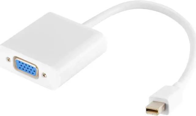 Main image of JacobsParts Thunderbolt Mini Display Port DP to VGA Cable Adapter for Apple MacBook Air, Pro, iMac, Mac Mini, Intel NUC, Windows Laptop or Desktop
