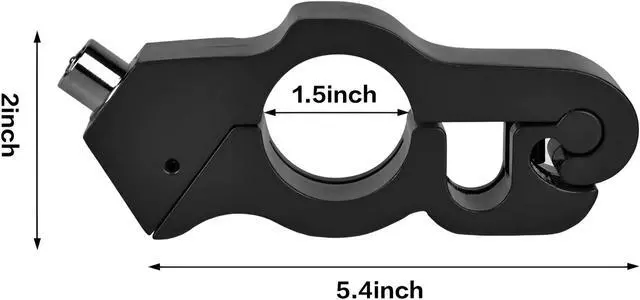 Alt view image 2 of 5 - Motorcycle Handlebar Lock Anti-Theft Grip Throttle Security Bike Scooter ATV